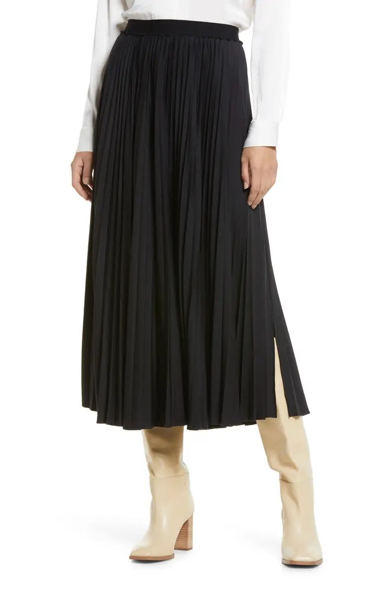 Pleated Faux Leather Maxi Skirt | Nordstrom