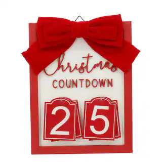 Hanging Red Bow Christmas Countdown Set by Ashland® | Michaels Stores