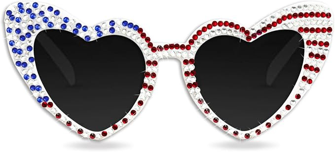 4th of July Sunglasses - American Flag Glasses Patriotic USA Glasses for Accessories USA Flag Ind... | Amazon (US)
