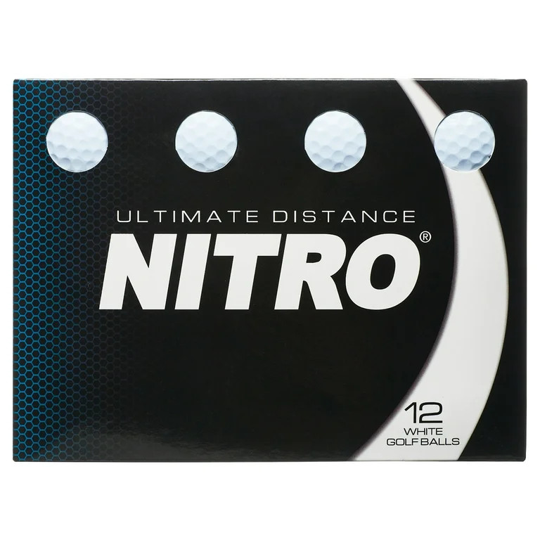 Nitro Golf Ultimate Distance Golf Balls, 12 Pack | Walmart (US)