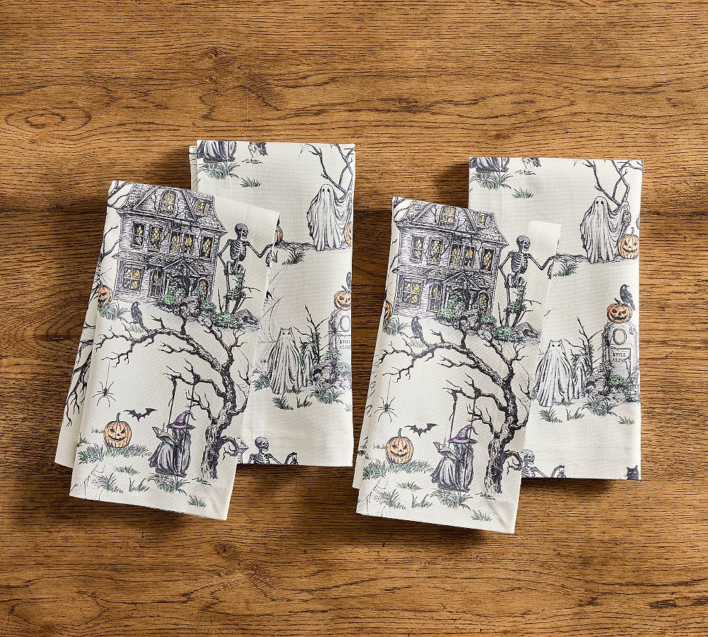 Midnight Manor Cotton Napkins - Set of 4 | Pottery Barn (US)