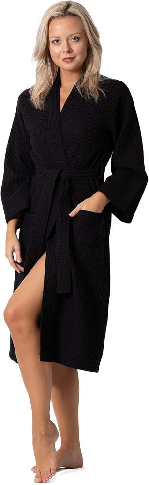 Waffle Knit Lightweight Kimono Spa & Bath Robes for Women - Quick Dry - Soft | Amazon (US)