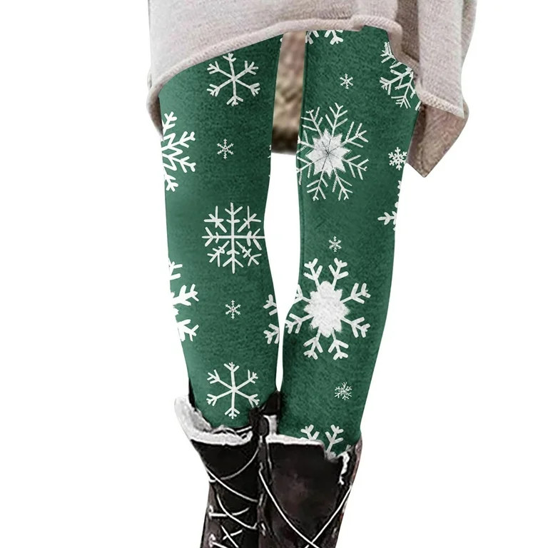 SwiftWear Women's Christmas Leggings High Waisted Xmas Holiday Print Yoga Pants Soft Workout Gym ... | Walmart (US)