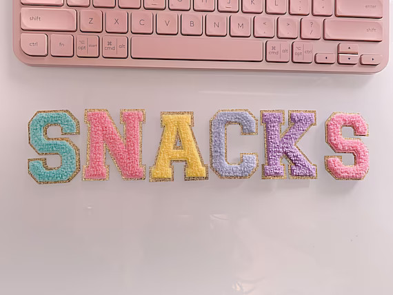 2.15 Stick on Letters  Chenille Letters  Self-adhesive - Etsy | Etsy (US)