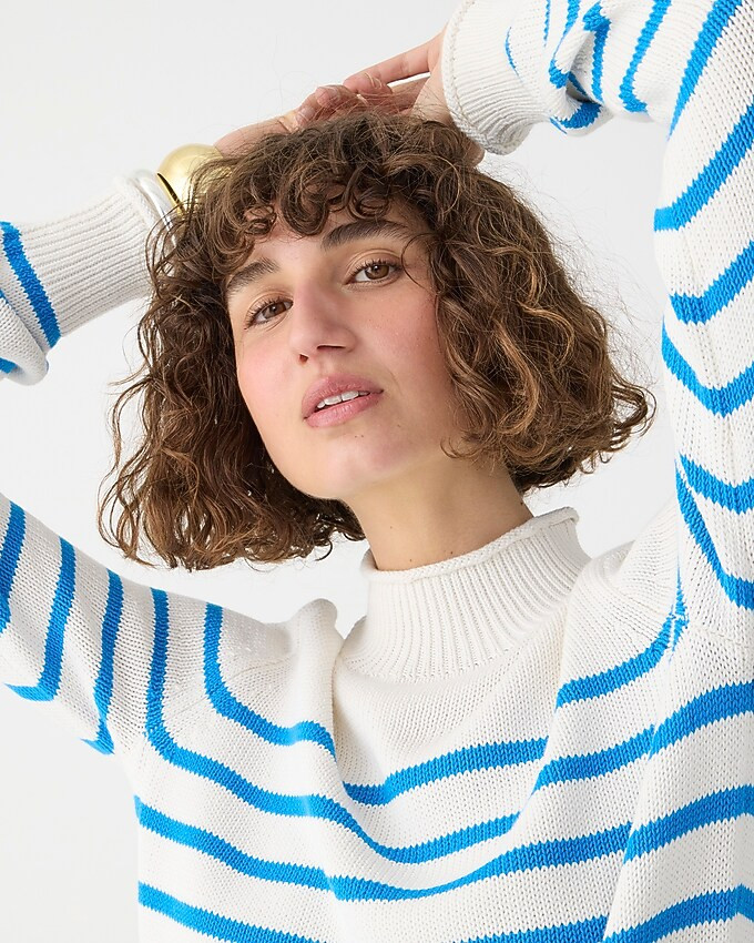 New heritage Rollneck™ sweater in stripe | J. Crew US