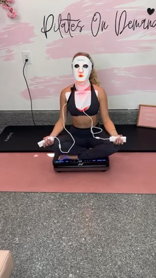 Lindsay bushman (bff and celeb Pilates instructor) getting a workout and skin care routine in simultaneously! Doesn’t get better than that! Busy girl must have products! ￼

#LTKfitnessgoals #LTKselfcare #LTKOver40