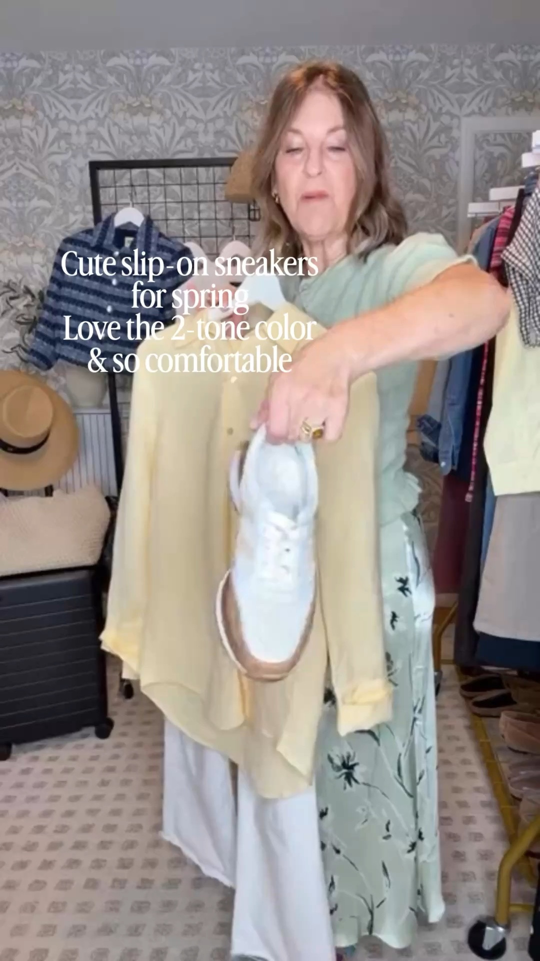 The best-selling sneaker is selling quickly! 
It slides on, my foot stays in place, and it's comfortable! 

A great shoe to wear now, in summer, and for traveling. 

#LTKgrwm #LTKPetite #LTKOver40