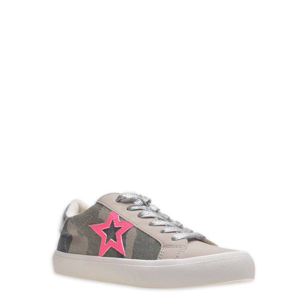 Time and Tru Women's Low Top Fashion Star Sneakers - Walmart.com | Walmart (US)