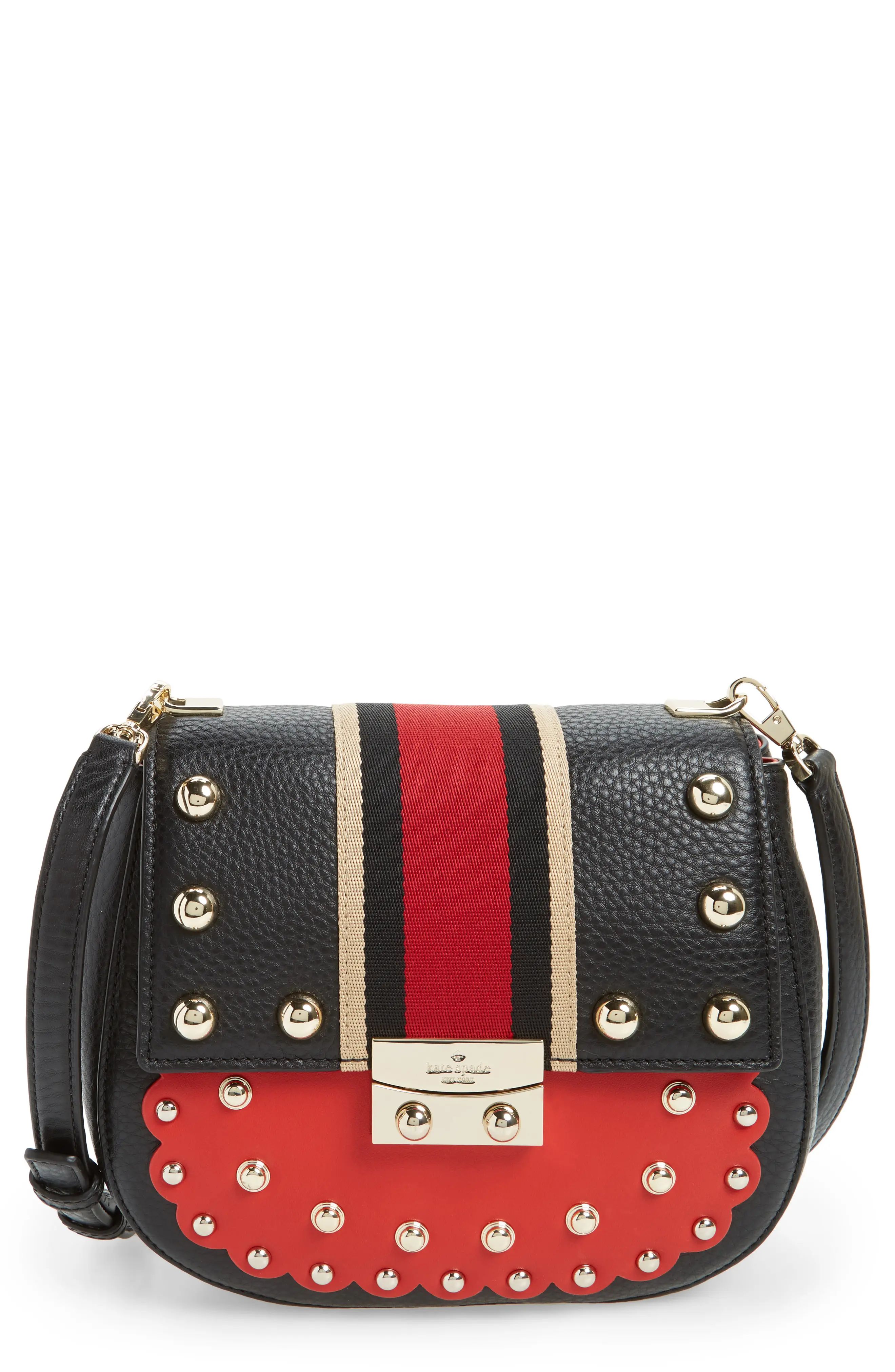 madison stewart street - byrdie studded leather satchel | Nordstrom