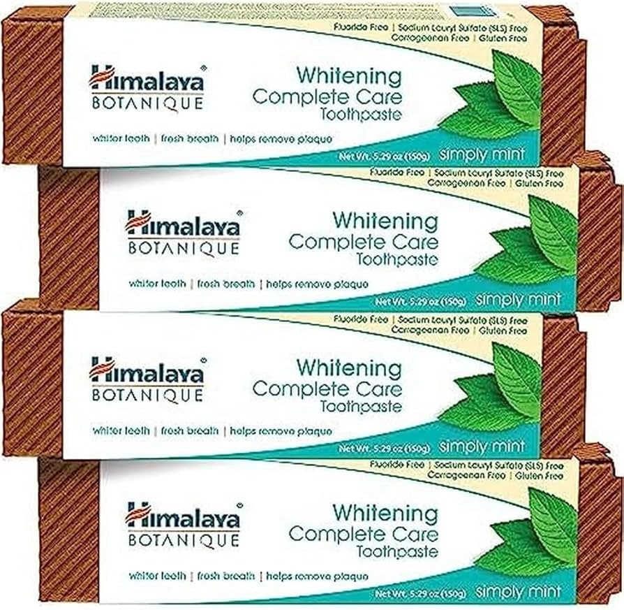 Himalaya Botanique Whitening Complete Care Toothpaste, Teeth Whitening, Fights Plaque, Fluoride F... | Amazon (US)