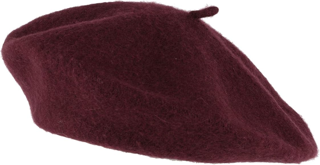 Wool Blend French Beret for Men and Women in Plain Colours | Amazon (US)