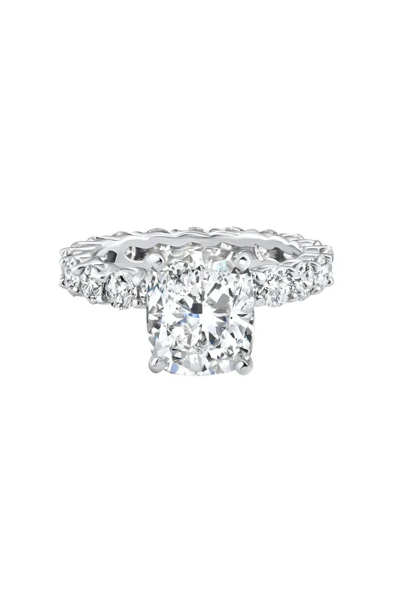 Certified 7.90Ct Cushion Diamond Engagement Eternity Ring Gold Lab Grown | Nordstrom
