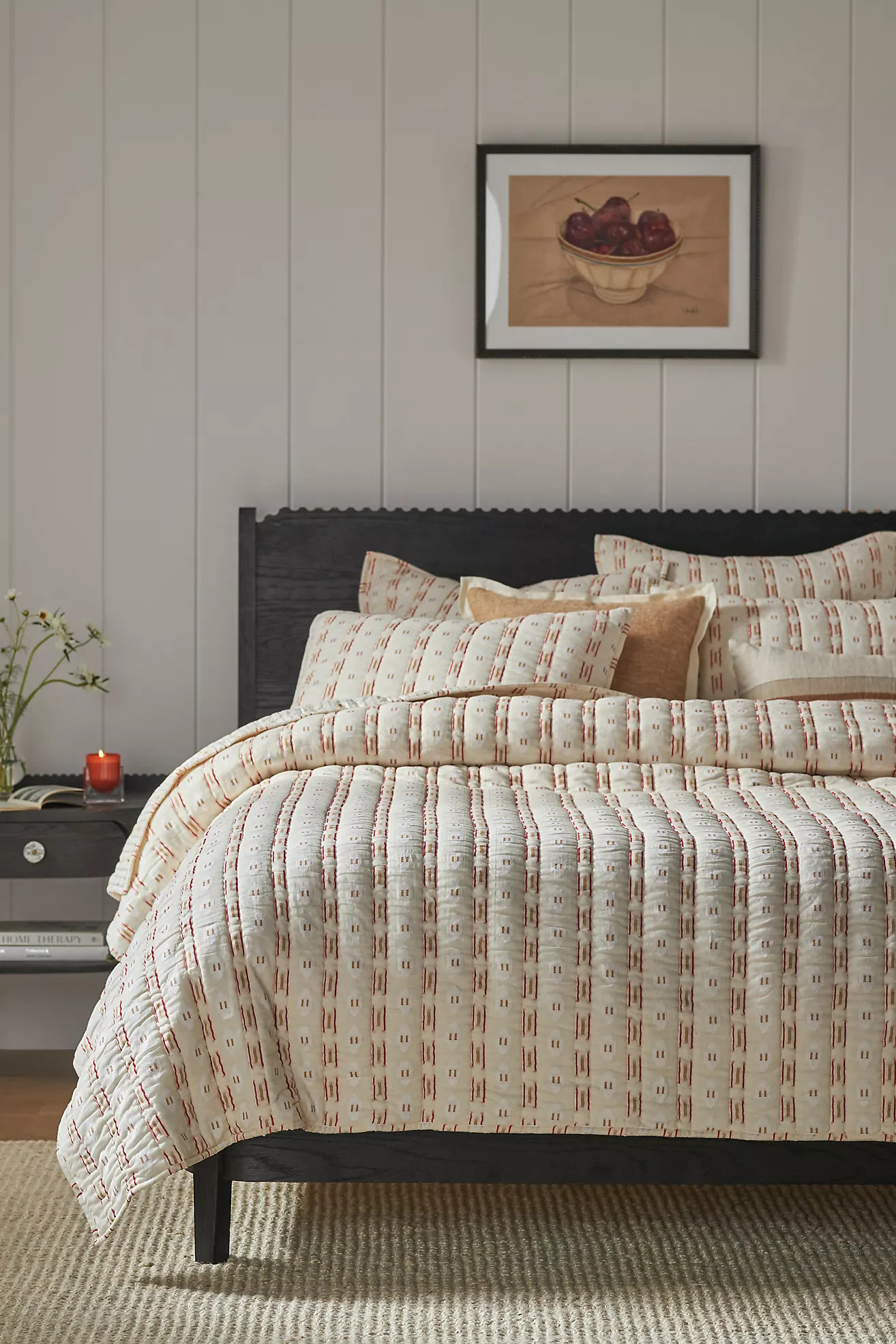 Nera Yarn Dye Jacquard Striped Quilt | Anthropologie (US)