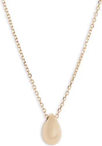 14K Gold Pear Pendant Necklace | Nordstrom