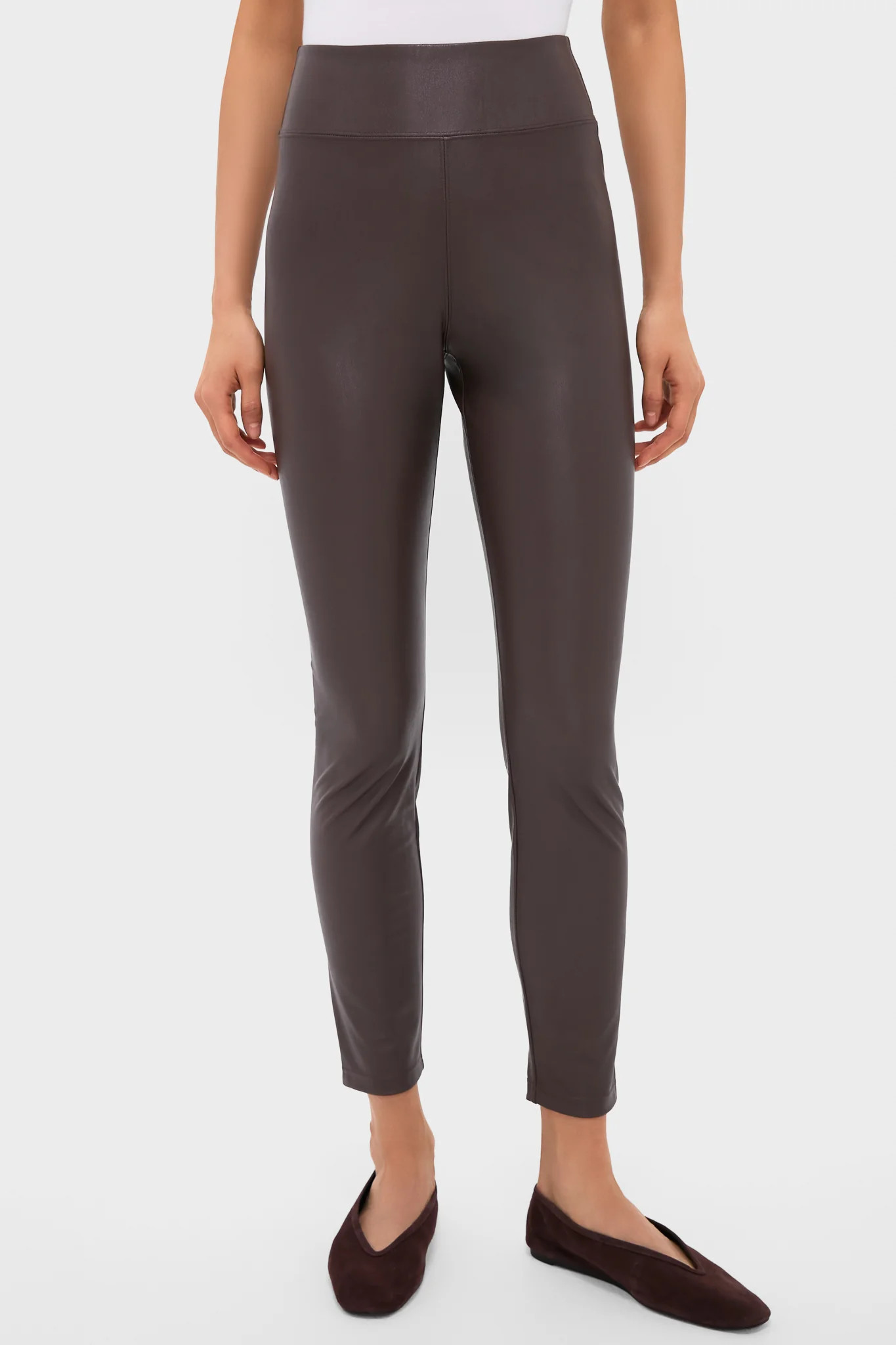 Brown Leather Leggings | Tuckernuck (US)