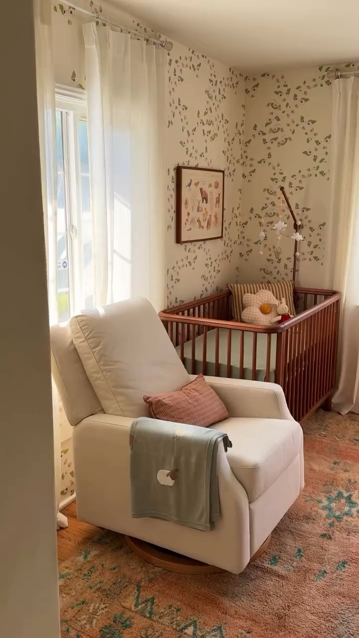 core memory unlocked 🫶🏼 big thank you to @babylist for gifting our dream glider off our registry! it’s so comfy cozy i never want to get out of it (and thank goodness for the electric recline buttons or else i don’t think i physically could 😂) 

#LTKBaby #LTKHome #LTKBump