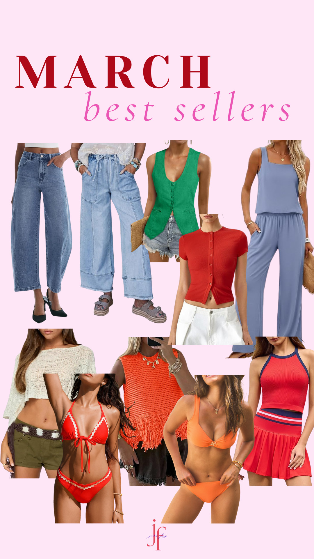 Monthly best sellers, amazon finds, spring tops, casual chic, 2 piece set, amazon jeans, bikini sets.
Cupshe use code JESS15 to enjoy 15% off on orders of $70+ 

 #LTKOver40 #LTKSaleAlert
