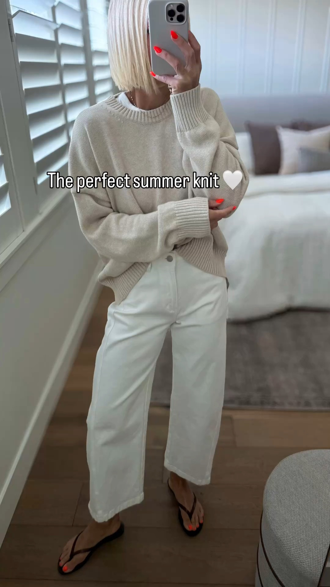 The perfect @Quince summer knit in the pettiest oatmeal-beige. 
It’s soft, drape-ey, and effortless.
The kind of piece that instantly elevates everything.
And somehow it’s ONLY $40!

I have this sweater in a medium and large — wearing size large HERE for an extra oversized fit.
Summer outfit 

#quincepartner

#LTKgrwm #LTKmomlife #LTKOver40