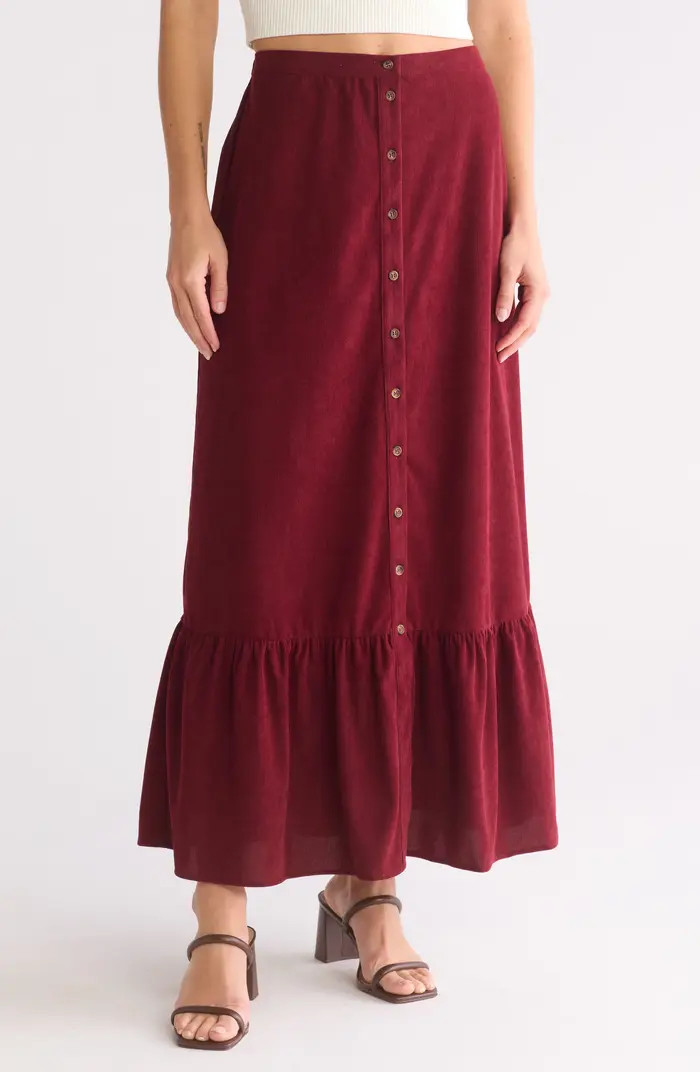 DR2 by Daniel Rainn Button Front Tiered Skirt | Nordstromrack | Nordstrom Rack