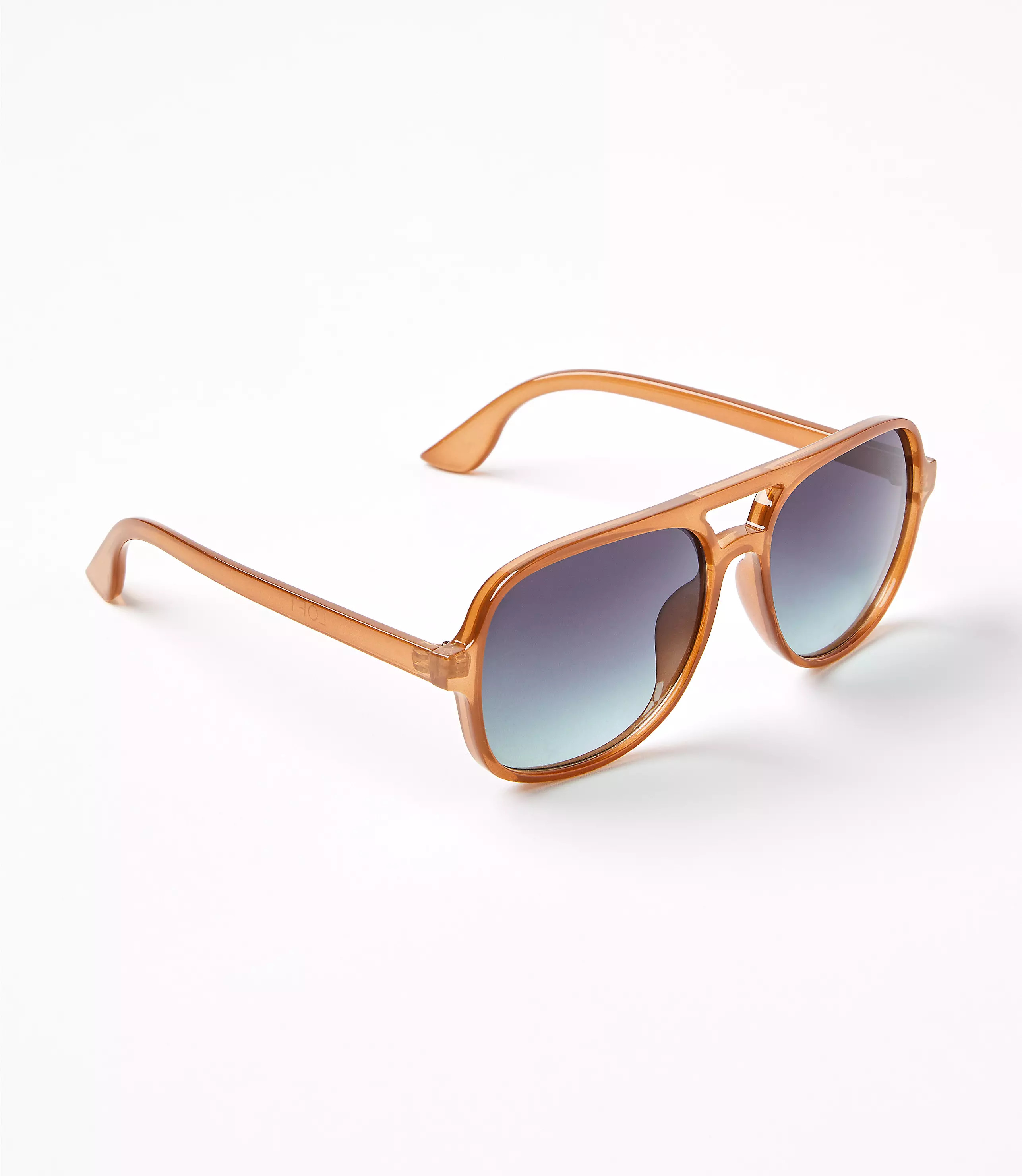 Tortoiseshell Print Modern Aviator Sunglasses | LOFT