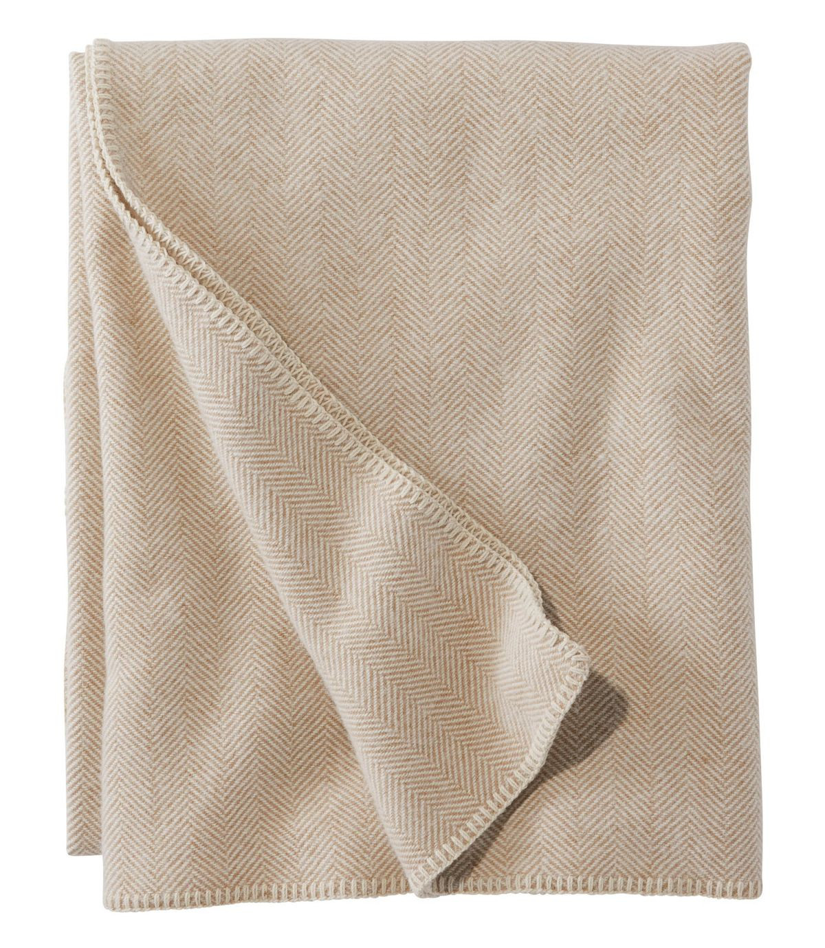 Washable Wool Blanket, Herringbone | L.L. Bean