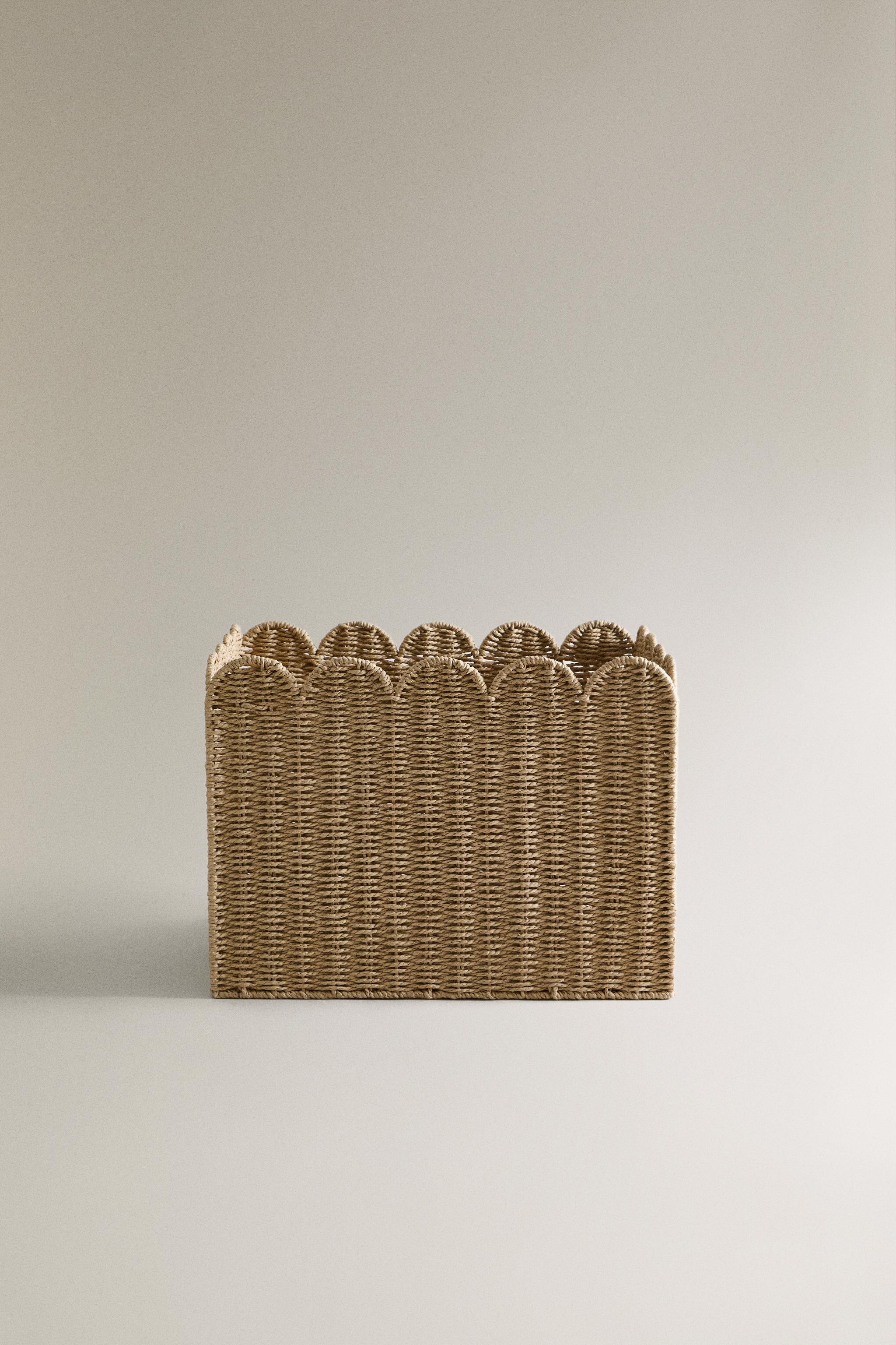 LARGE SCALLOPED BASKET | Zara UK