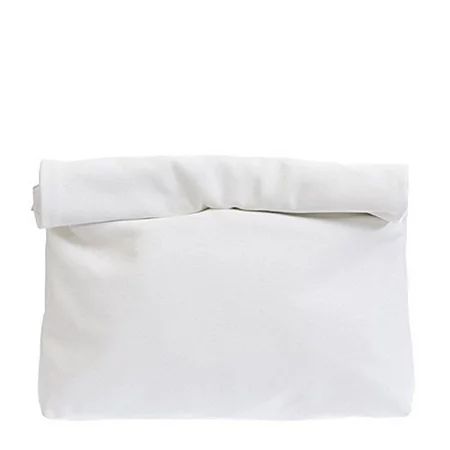2Chique Boutique Women's White Rolled in Simple Classic Clutch | Walmart (US)