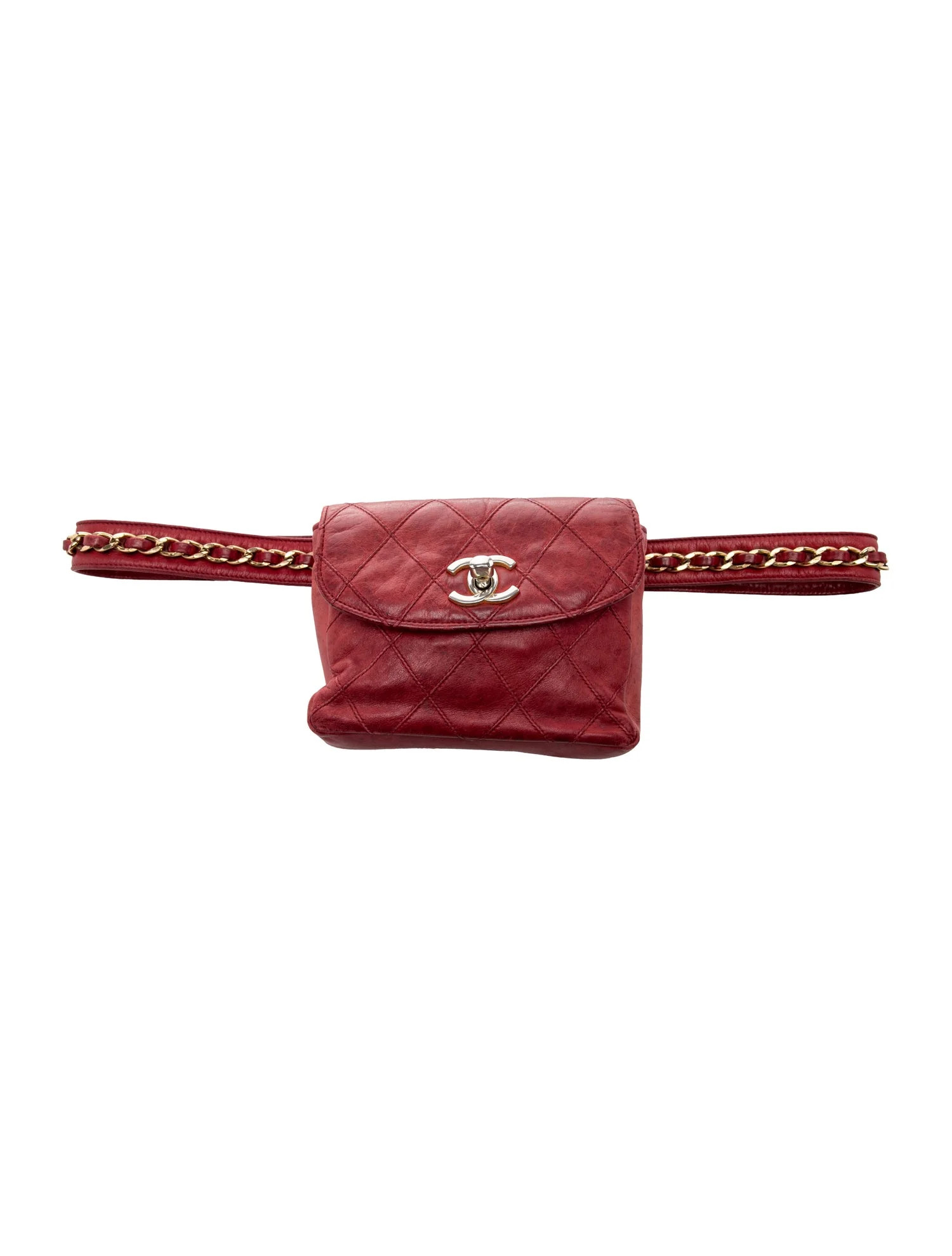 Chanel Quilted CC Bag - Red Waist Bags, Handbags - CHA1383129 | The RealReal | The RealReal