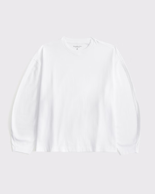 Women's Long-Sleeve Barrel Tee | Women's Tops | Abercrombie.com | Abercrombie & Fitch (US)