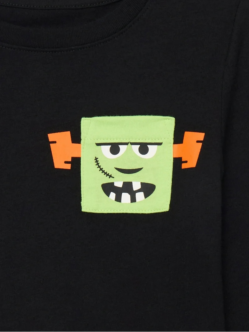 Halloween Toddler Front Pocket Graphic Tee from Way to Celebrate, Sizes 12M-5T | Walmart (US)