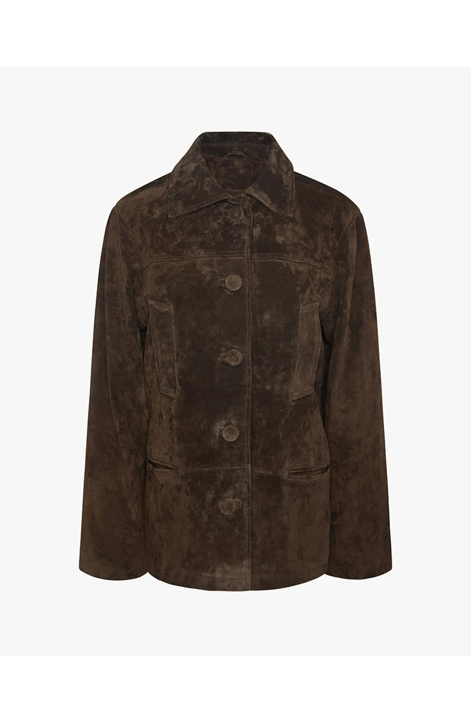 WeWoreWhat Premium Suede Button Front Jacket | Nordstrom | Nordstrom