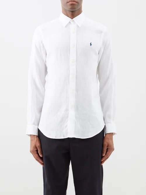 Polo Ralph Lauren - Custom-fit Linen Shirt - Mens - White | Matches (US)