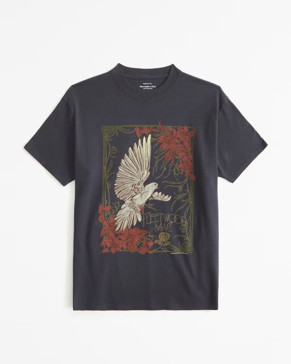Oversized Fleetwood Mac Graphic Tee | Abercrombie & Fitch (US)