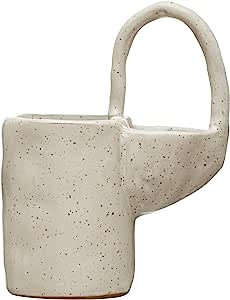 Creative Co-Op Stoneware Dish Brush, White Speckled Finish Sponge Holder | Amazon (US)