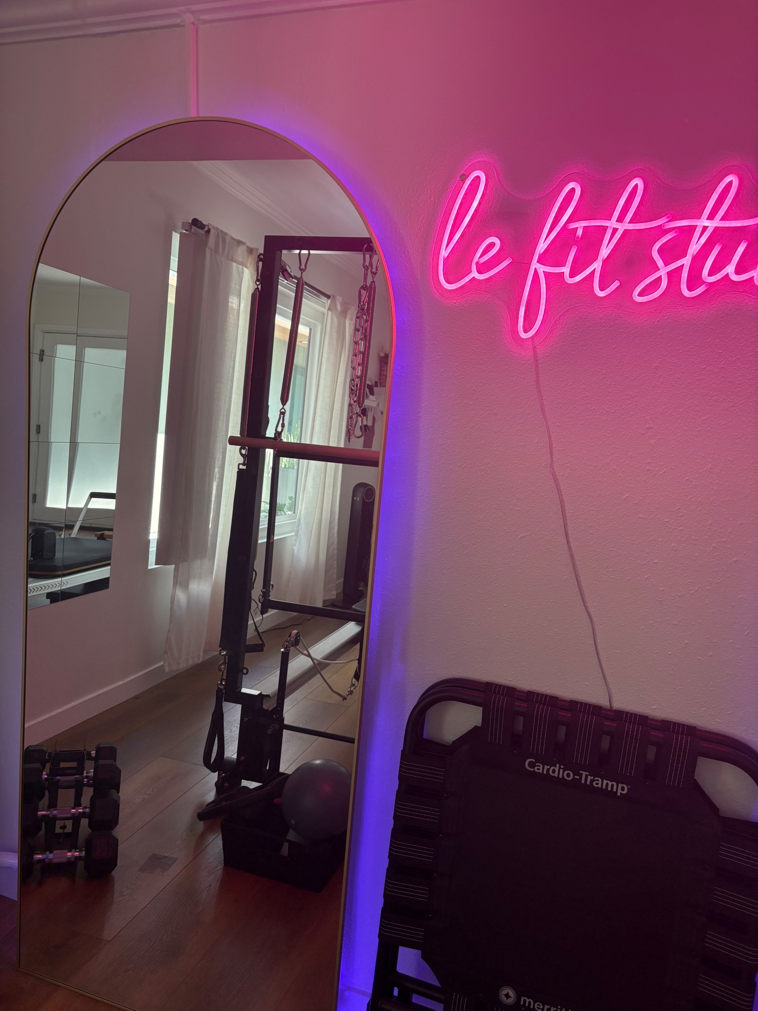 my studio mirror with gold arch 

#LTKOver40 #LTKU #LTKStyleTip