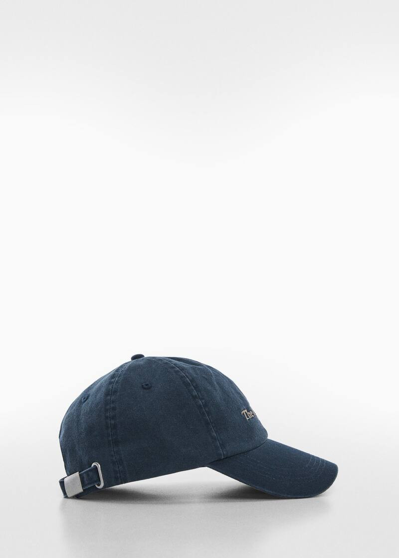 Embroidered message cap -  Women | Mango United Kingdom | MANGO (UK)
