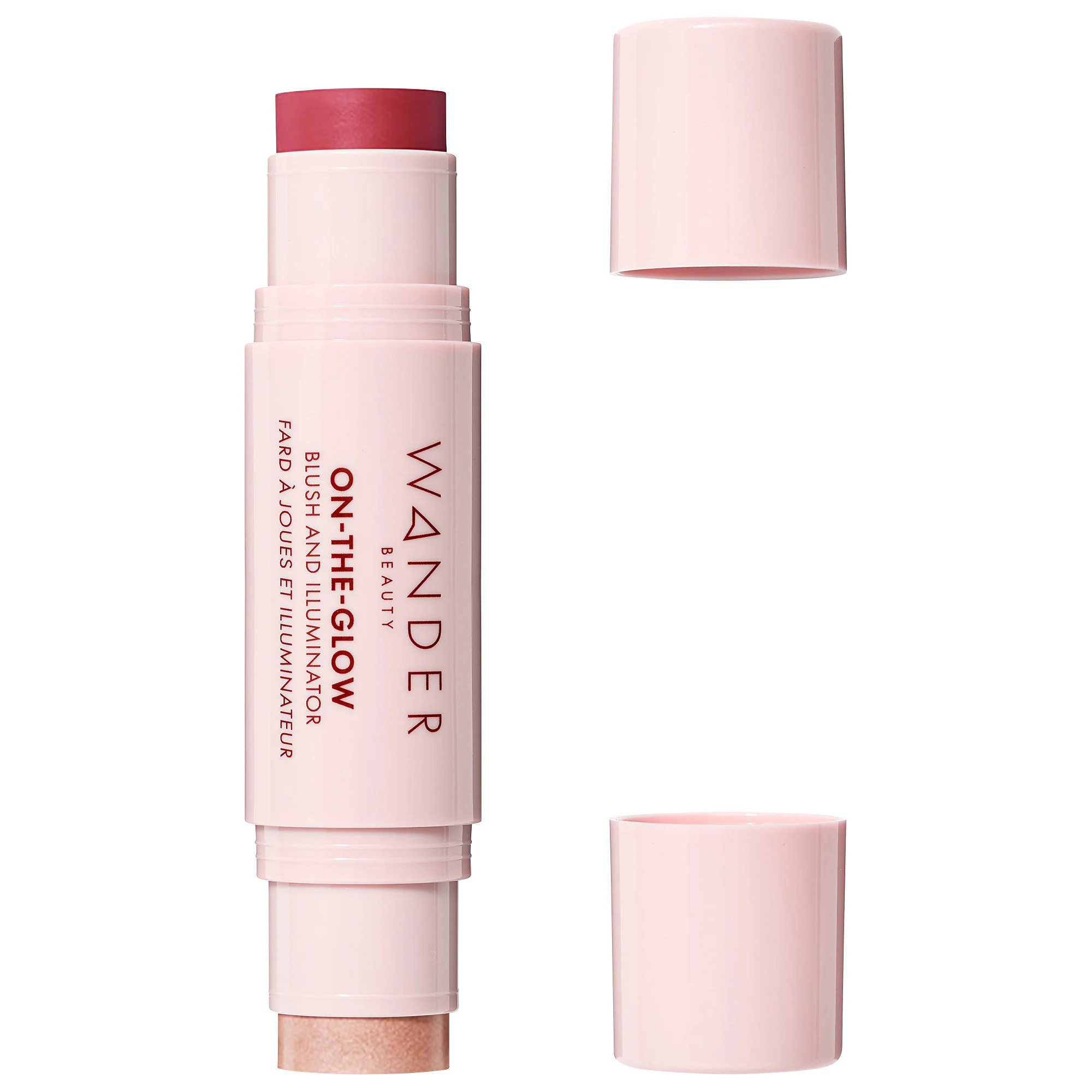 Wander Beauty On-the-Glow Blush & Illuminator Strawberry Fields 0.4 oz, 12g | Sephora (US)