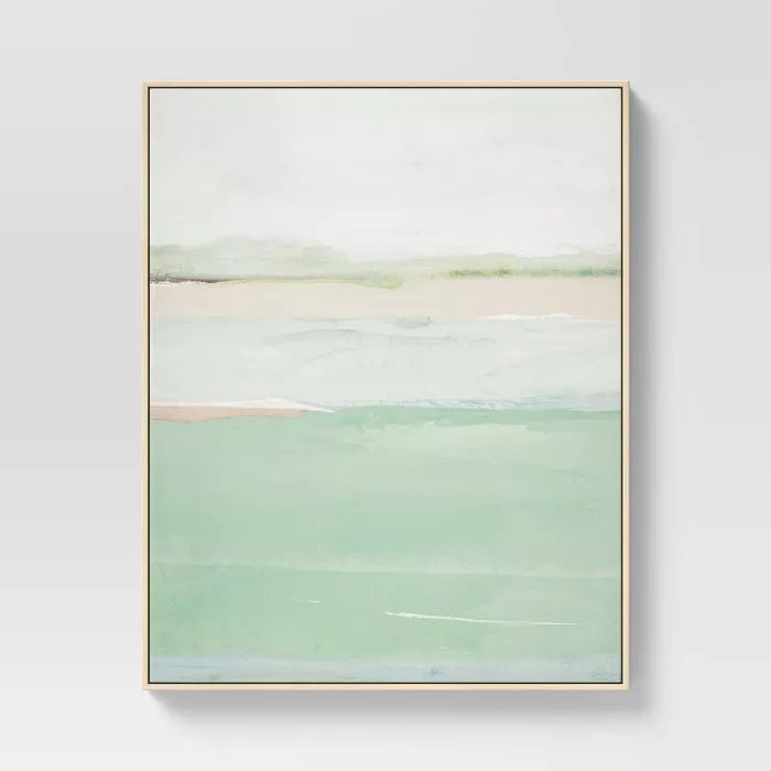 24" x 30" Abstract Framed Wall Art Teal - Project 62™ | Target