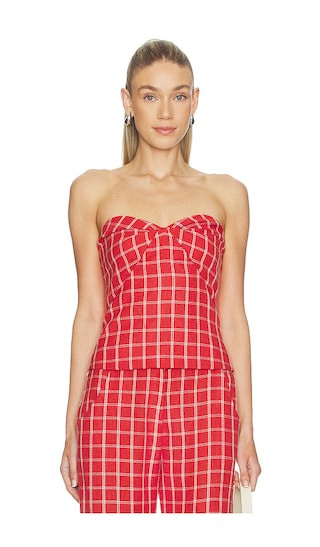Amanda Uprichard Soho Top in Red | REVOLVE | Revolve Clothing (Global)