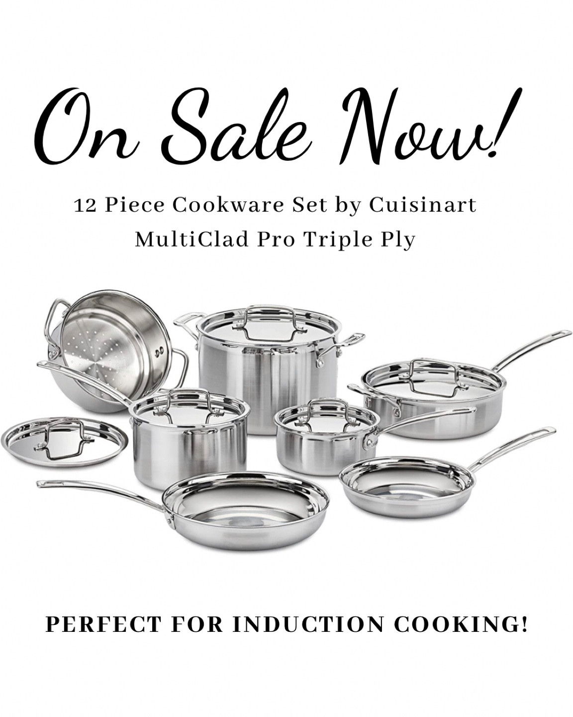 Cuisinart Triply cookware. Perfect for induction cooking. On sale for the lowest price in 30 days! 

#LTKsalealert #LTKhome #LTKFind