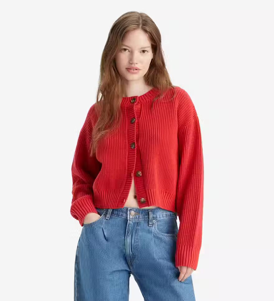 Cat Cardigan Sweater - Red | Levi's® US | LEVI'S (US)