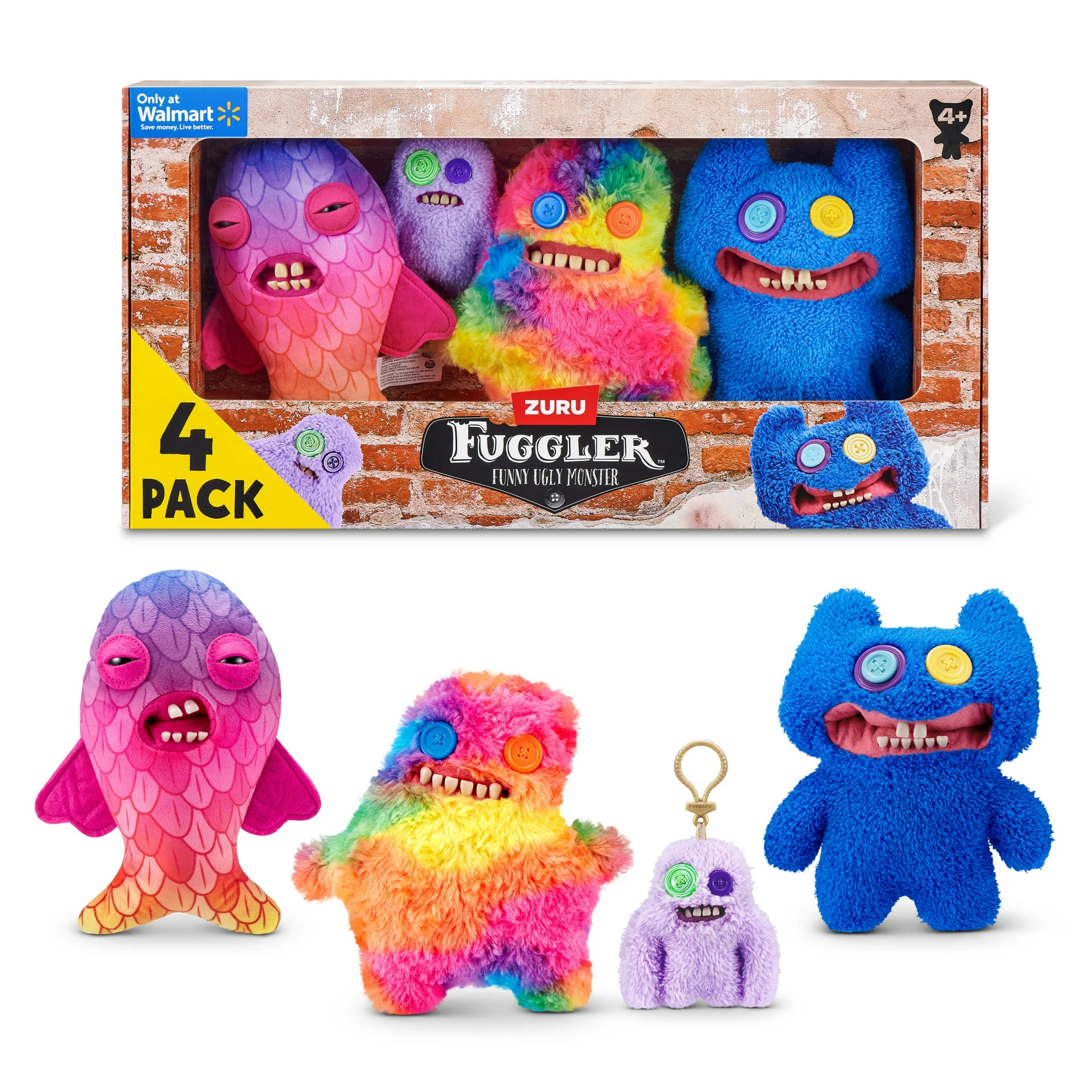 Fuggler Chaos Crew Multipack Walmart exclusive by ZURU, Funny Ugly Monster Plush Toy | Walmart (US)