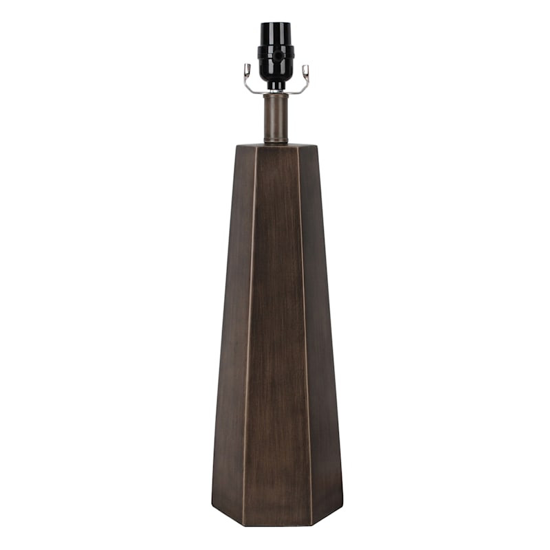 Angled Wooden Table Lamp, 21" | At Home
