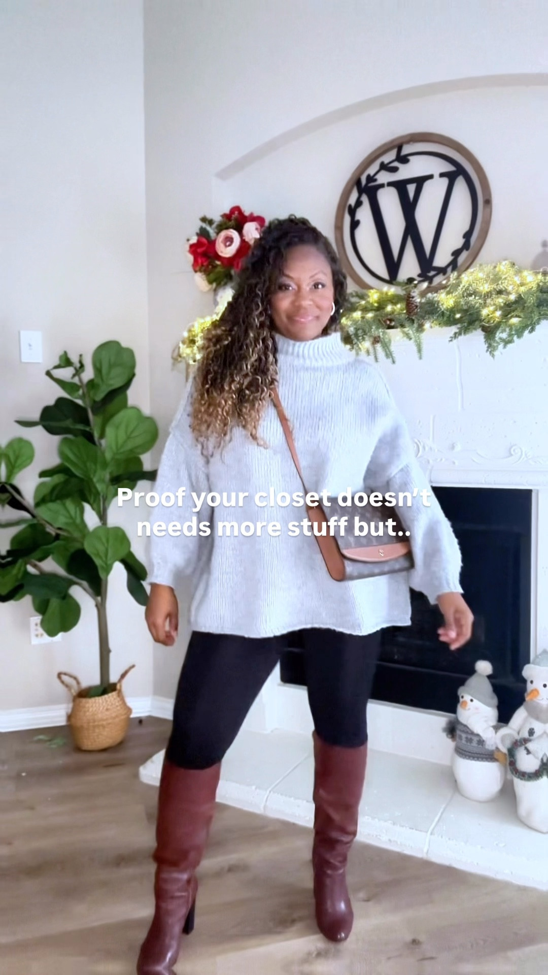 Oversized gray sweater outfit ideas

#LTKootd #LTKFindsUnder50 #LTKHoliday