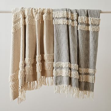 Tufted Lines Throw | West Elm (US)