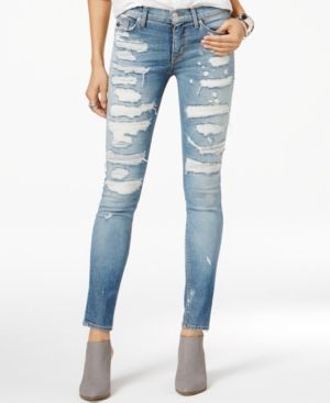 Hudson Nico Ripped Skinny Jeans | Macys (US)