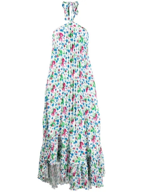 MSGM Amazing Berries Halterneck Dress - Farfetch | Farfetch Global
