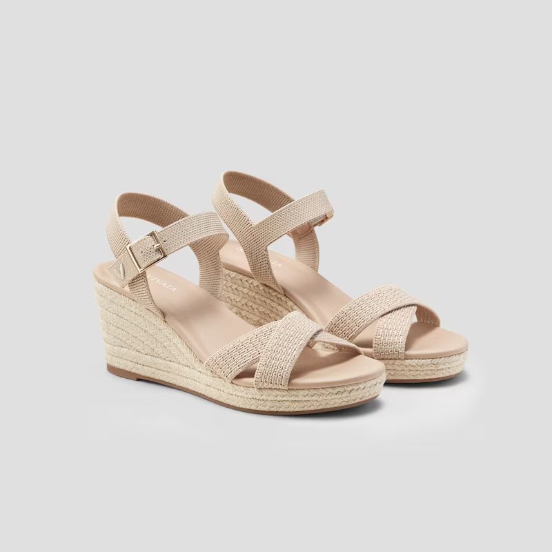 Round-toe Wedge Sandals (Sally) | VIVAIA