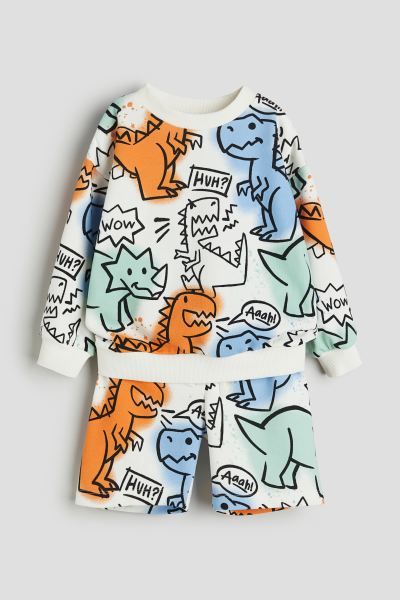 2-piece Printed Sweatsuit | H&M (US + CA)