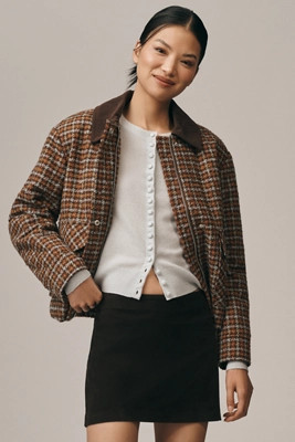 Avec Les Filles Oversized Plaid Bomber Jacket | Anthropologie (US)
